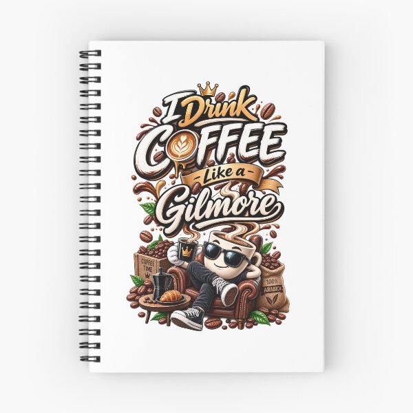 Item preview, I Drink Coffee Like A Gilmore Mascot Cartoon designed and sold by FlatInkStudio.