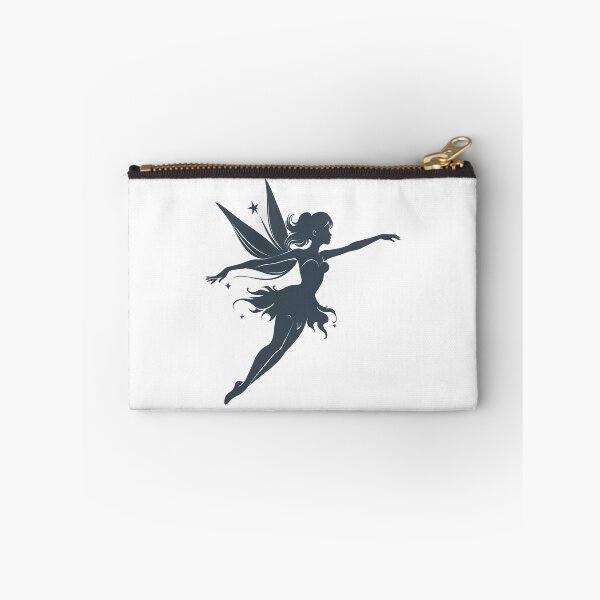 Item preview, Charcoal Flying Fairy Silhouette Design designed and sold by pattern-archive.