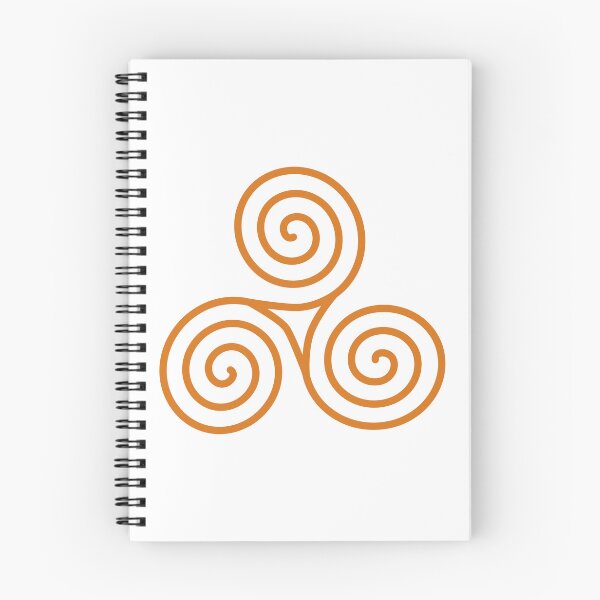 Item preview, Simple orange Celtic triskelion pattern by Beliris Créations designed and sold by BelirisCréations.