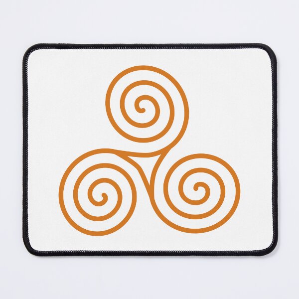 Item preview, Simple orange Celtic triskelion pattern by Beliris Créations designed and sold by BelirisCréations.
