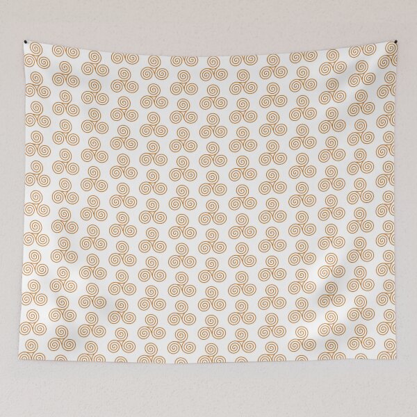 Item preview, Simple orange Celtic triskelion pattern by Beliris Créations designed and sold by BelirisCréations.
