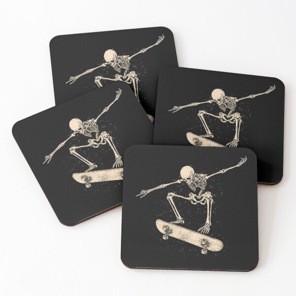 Item preview, Retro Skeleton Skateboarder Vintage Halloween  designed and sold by Moizento.