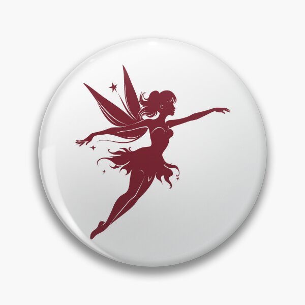 Item preview, Burgundy Flying Fairy Silhouette Design designed and sold by pattern-archive.