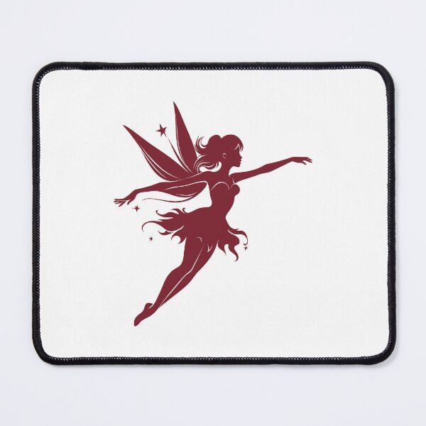 Item preview, Burgundy Flying Fairy Silhouette Design designed and sold by pattern-archive.