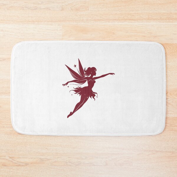 Item preview, Burgundy Flying Fairy Silhouette Design designed and sold by pattern-archive.