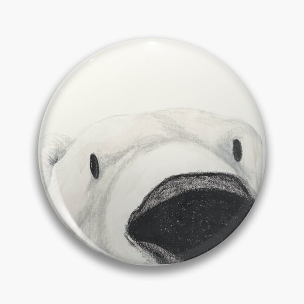 Item preview, Close up Polar Bear designed and sold by Kimberley Cummings Illustration.