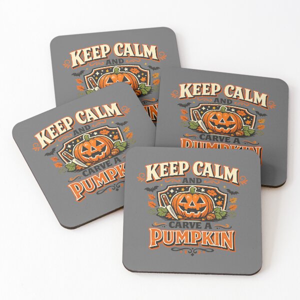 Item preview, Keep Calm and Carve a Pumpkin Retro Vintage Jack O Lantern  designed and sold by afr-saad.