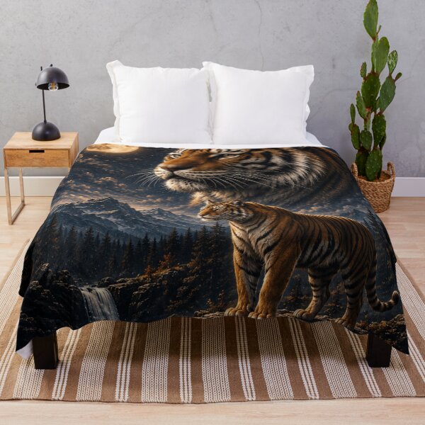 Item preview, Moonlit Tiger Mountain Fantasy designed and sold by A Light Worker.