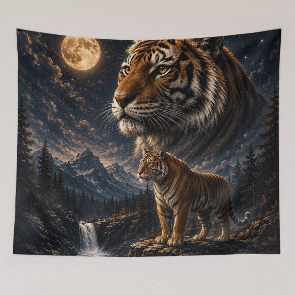 Item preview, Moonlit Tiger Mountain Fantasy designed and sold by A Light Worker.