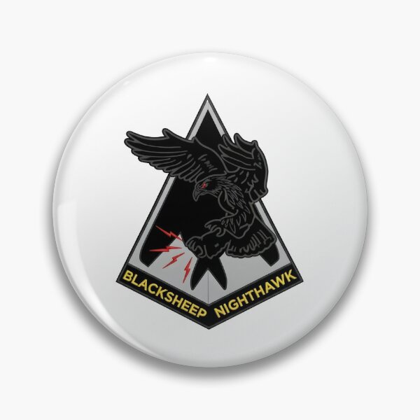 Item preview, USAF 8th Fighter Squadron Blacksheep F-117 Nighthawk Emblem Vector Graphic designed and sold by CharlieDesings.