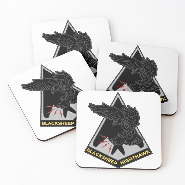Item preview, USAF 8th Fighter Squadron Blacksheep F-117 Nighthawk Emblem Vector Graphic designed and sold by CharlieDesings.