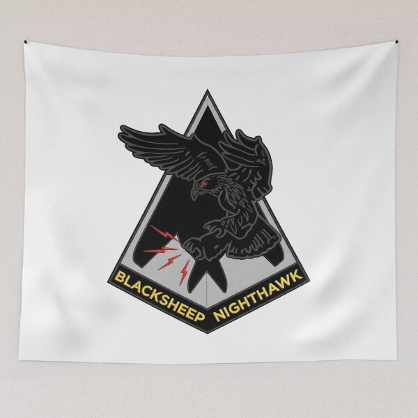 Item preview, USAF 8th Fighter Squadron Blacksheep F-117 Nighthawk Emblem Vector Graphic designed and sold by CharlieDesings.