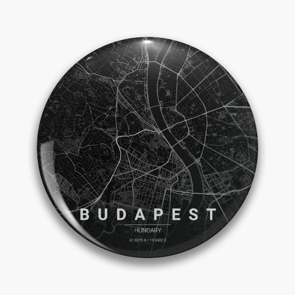 Item preview, Budapest Map Print | Minimalist Noir City Map | Budapest Wall Art Poster designed and sold by Lovely Maps.