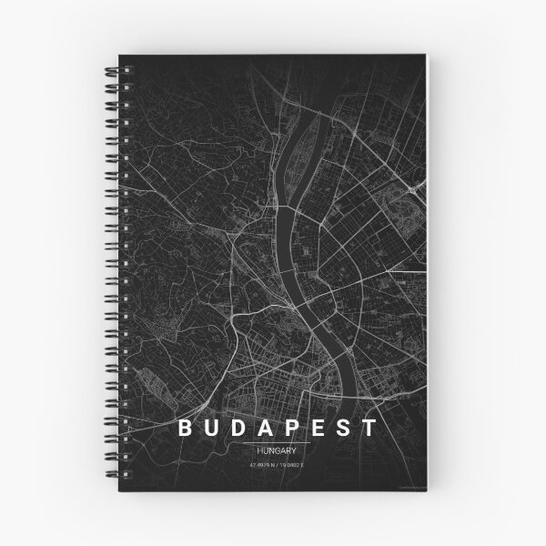 Item preview, Budapest Map Print | Minimalist Noir City Map | Budapest Wall Art Poster designed and sold by Lovely Maps.