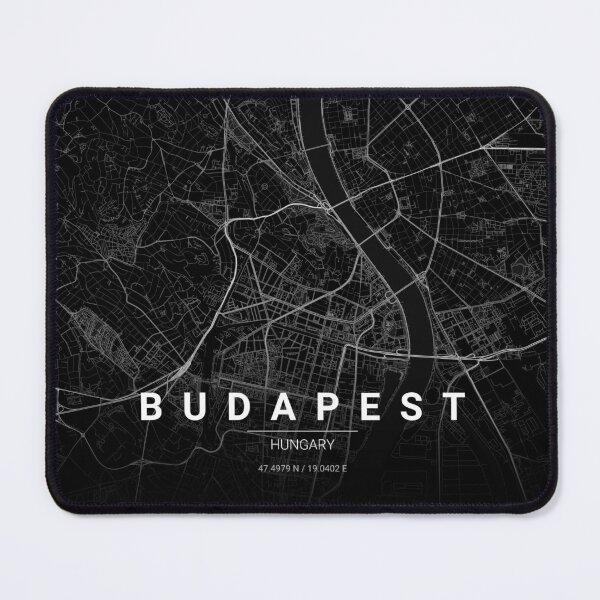 Item preview, Budapest Map Print | Minimalist Noir City Map | Budapest Wall Art Poster designed and sold by Lovely Maps.