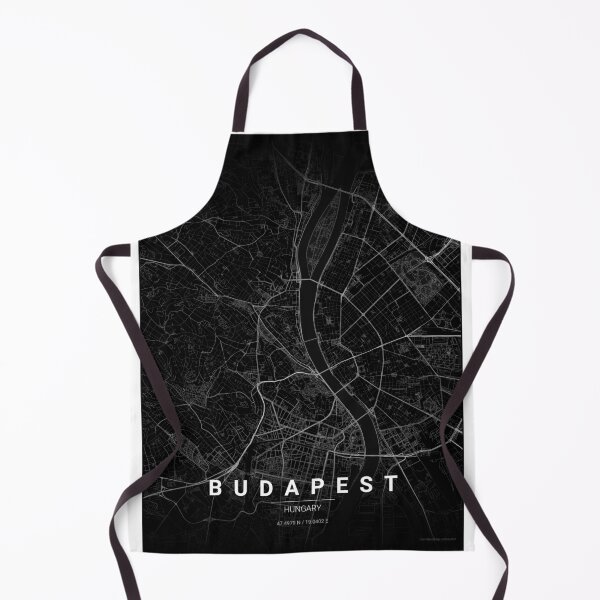 Item preview, Mapa de Budapest impreso | Mapa minimalista de la ciudad en estilo noir | Póster de Budapest para pared designed and sold by Lovely Maps.