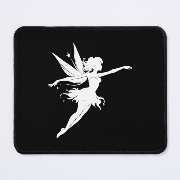 Item preview, White Flying Fairy Silhouette Design designed and sold by pattern-archive.