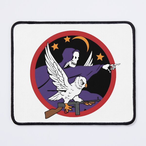 Item preview, USAF Night Fighter Squadron Grim Reaper and Owl Emblem Vector Graphic designed and sold by CharlieDesings.