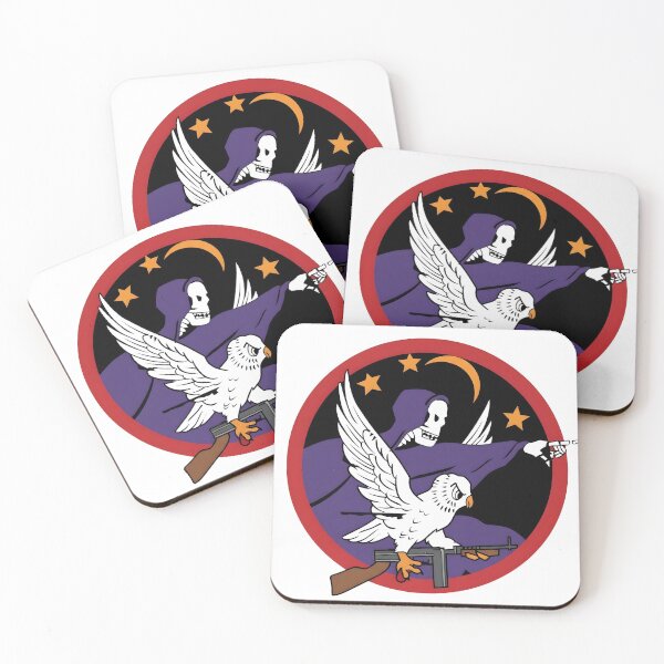 Item preview, USAF Night Fighter Squadron Grim Reaper and Owl Emblem Vector Graphic designed and sold by CharlieDesings.