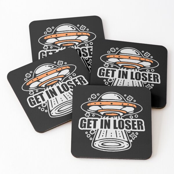 Item preview, Ufo Alien Get In Loser Funny Abduction Quote Logo designed and sold by shirt-o-mat.