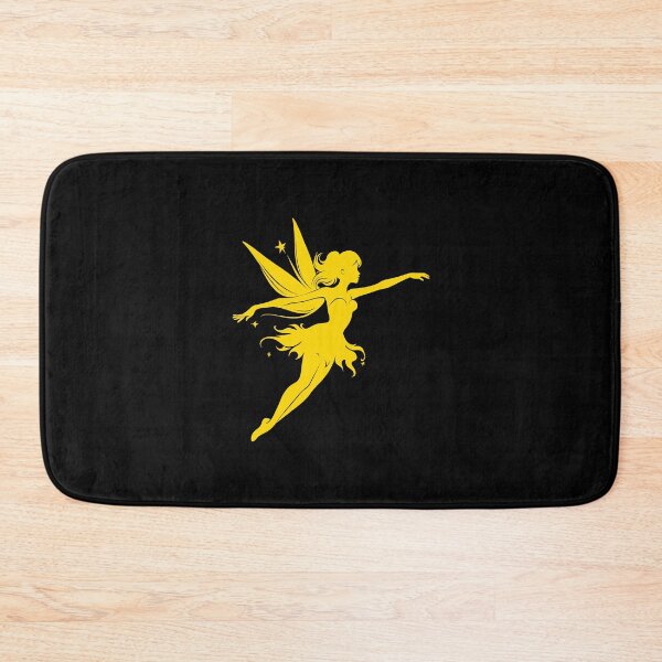 Item preview, Gold Flying Fairy Silhouette Design designed and sold by pattern-archive.