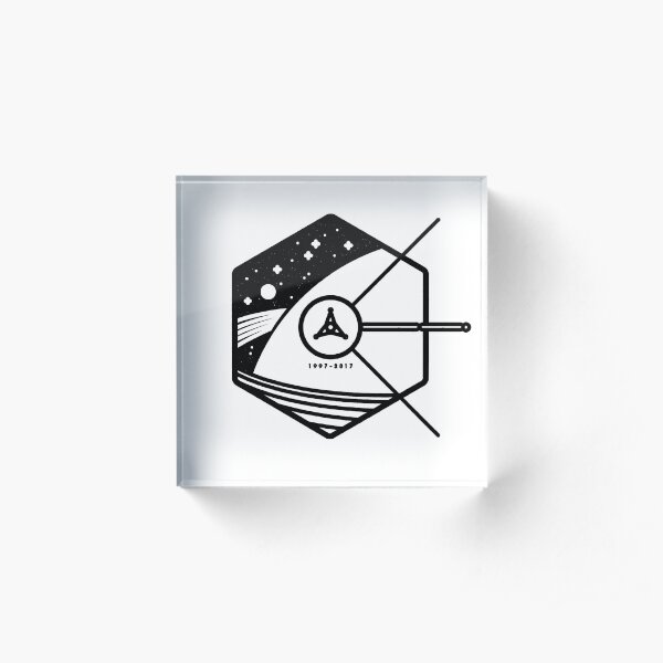 In Honour of Cassini–Huygens Acrylic Block