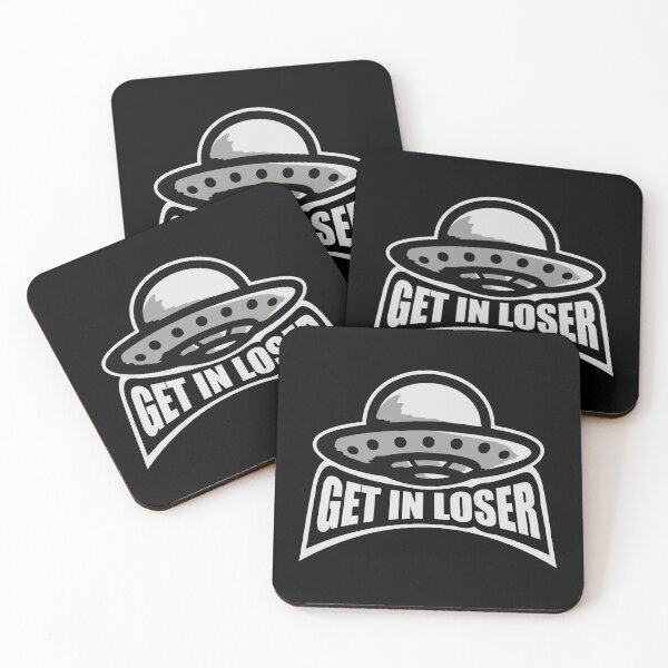 Item preview, Ufo Alien Get In Loser Funny Abduction Quote Logo designed and sold by shirt-o-mat.