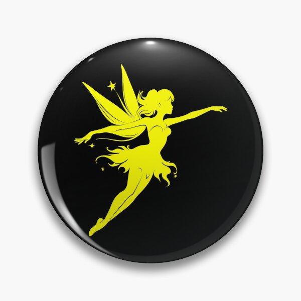 Item preview, Yellow Flying Fairy Silhouette Design designed and sold by pattern-archive.
