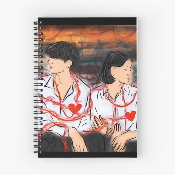 Item preview, red string of fate romantic anime illustration designed and sold by Jay21743ori.