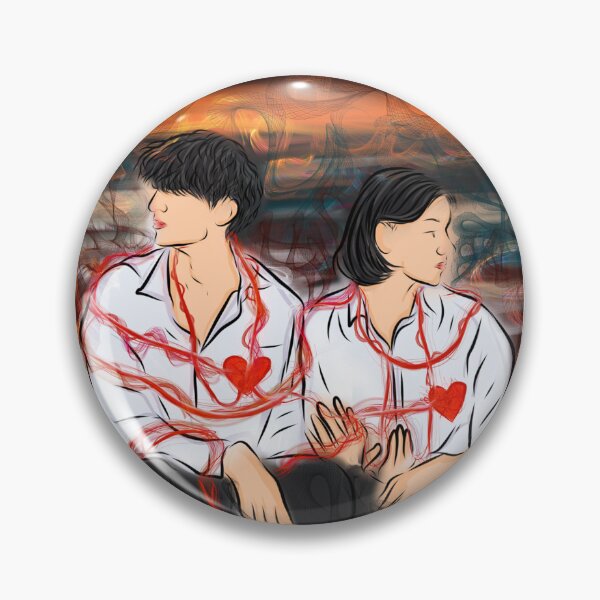 Item preview, red string of fate romantic anime illustration designed and sold by Jay21743ori.