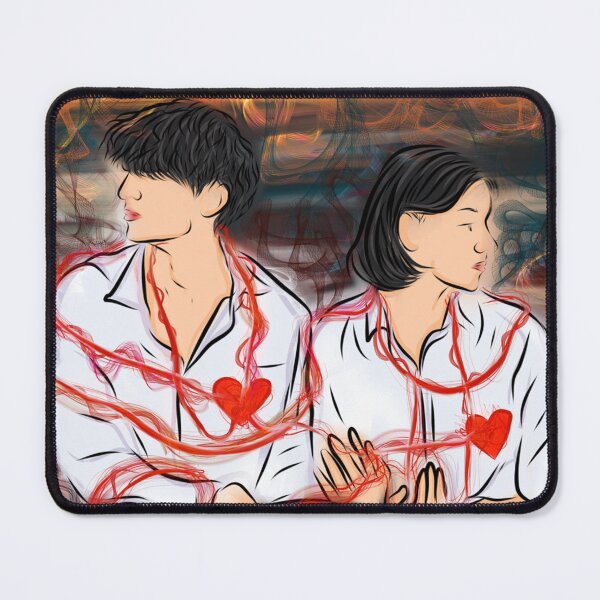 Item preview, red string of fate romantic anime illustration designed and sold by Jay21743ori.