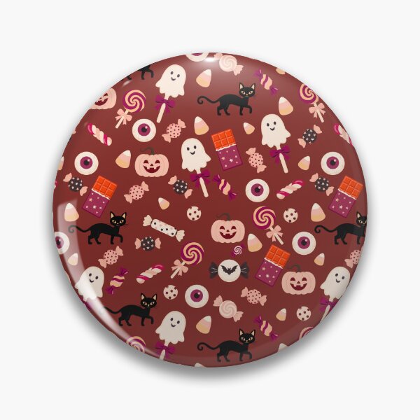 Item preview, Trick or Treat Sweets – Cute Halloween Candy & Black Cat Pattern | Red designed and sold by Frohyou.
