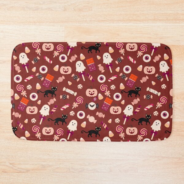 Item preview, Trick or Treat Sweets – Cute Halloween Candy & Black Cat Pattern | Red designed and sold by Frohyou.