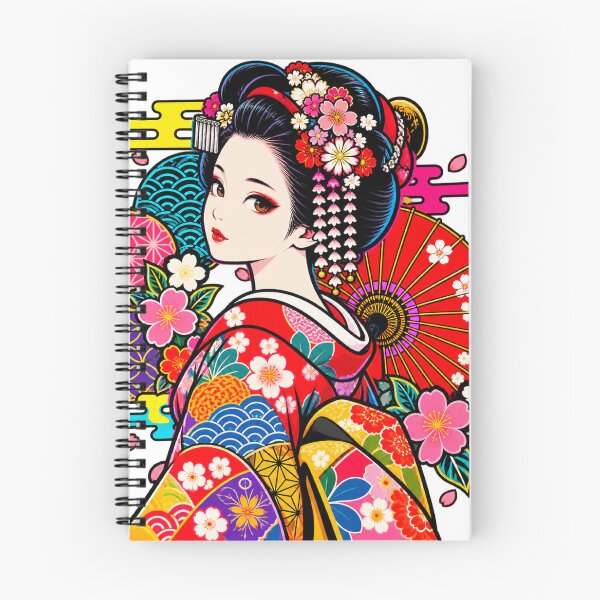 Item preview, Neon Kyoto Maiko – Japanese Pop Art & Traditional Patterns designed and sold by アミヤジャ.