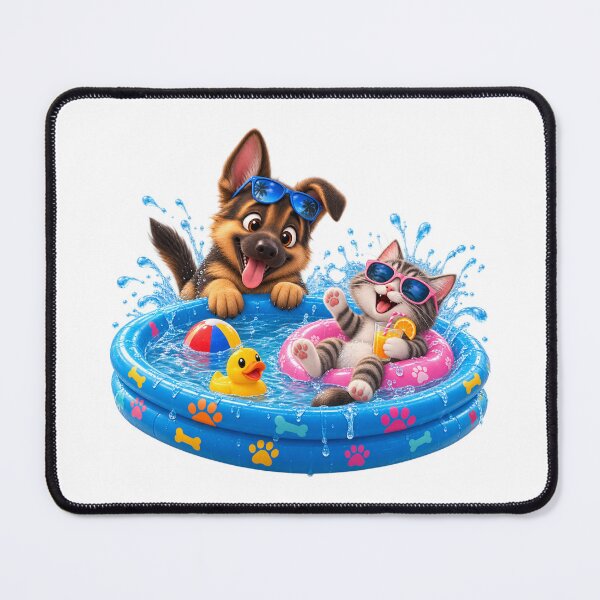 Item preview,  Funny Summer Dog Sticker designed and sold by kissing Pets.