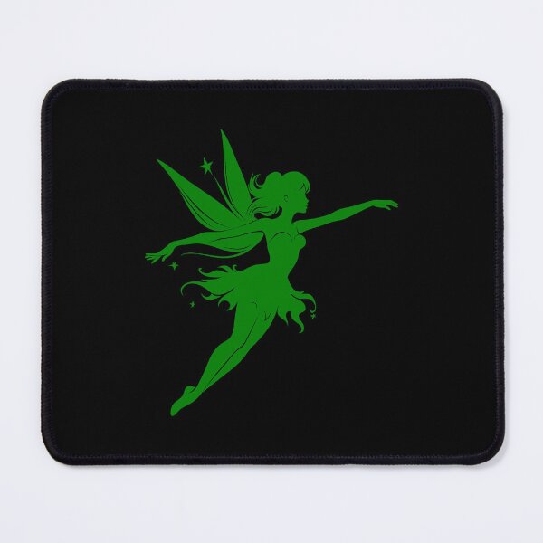 Item preview, Green Flying Fairy Silhouette Design designed and sold by pattern-archive.