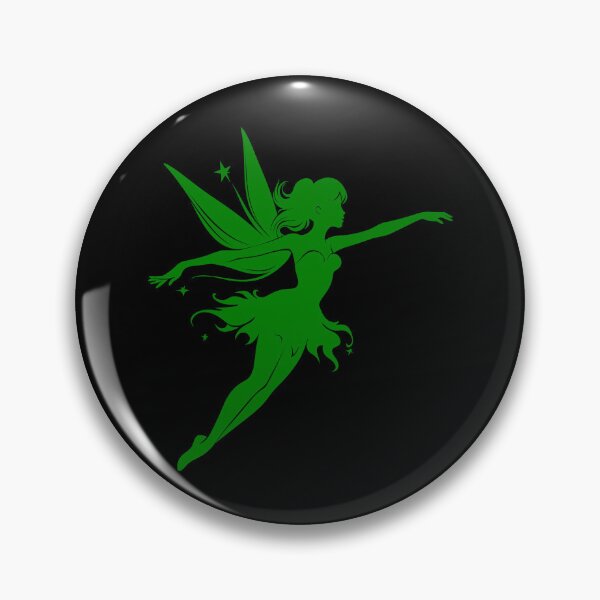 Item preview, Green Flying Fairy Silhouette Design designed and sold by pattern-archive.