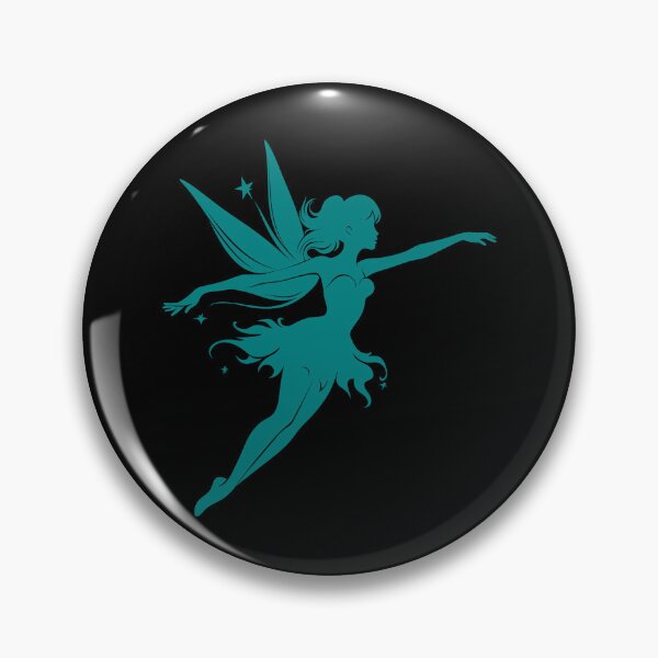 Item preview, Teal Flying Fairy Silhouette Design designed and sold by pattern-archive.