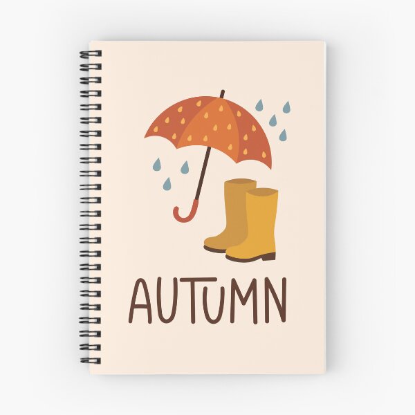 Item preview, Cozy Autumn Umbrella and Yellow Rain Boots Illustration designed and sold by BetweenForms.