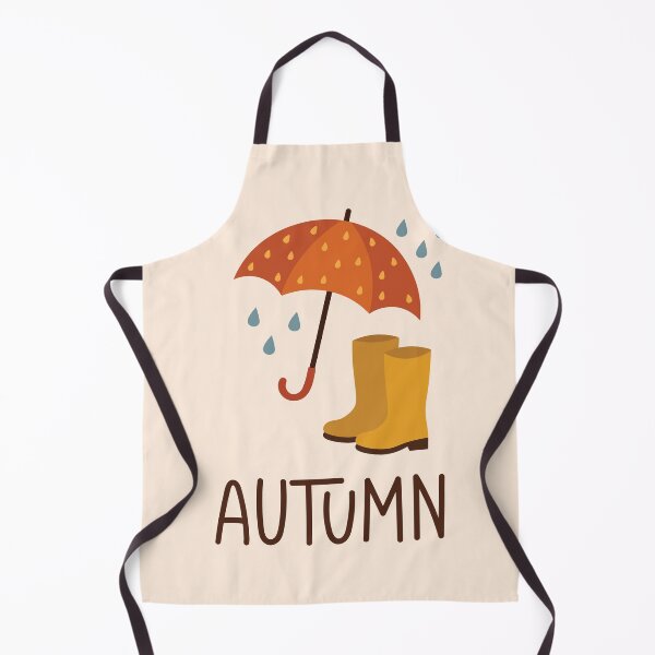 Item preview, Cozy Autumn Umbrella and Yellow Rain Boots Illustration designed and sold by BetweenForms.