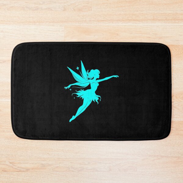 Item preview, Cyan Flying Fairy Silhouette Design designed and sold by pattern-archive.