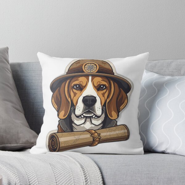 Item preview, Adventure Beagle Explorer – Vintage Dog Traveler Art designed and sold by RobertArt08.