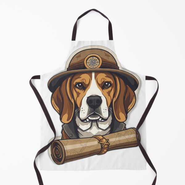 Item preview, Adventure Beagle Explorer – Vintage Dog Traveler Art designed and sold by RobertArt08.