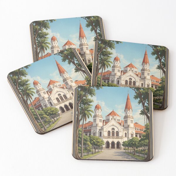Item preview, Semarang Indonesia Vintage Travel Art – Blenduk Church & Kota Lama designed and sold by Bomax121.