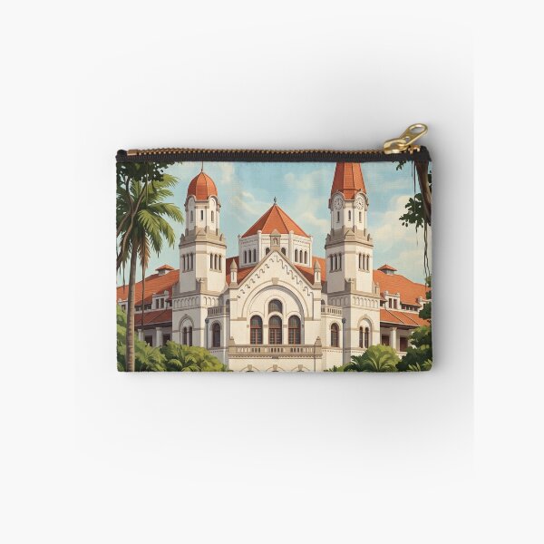 Item preview, Semarang Indonesia Vintage Travel Art – Blenduk Church & Kota Lama designed and sold by Bomax121.