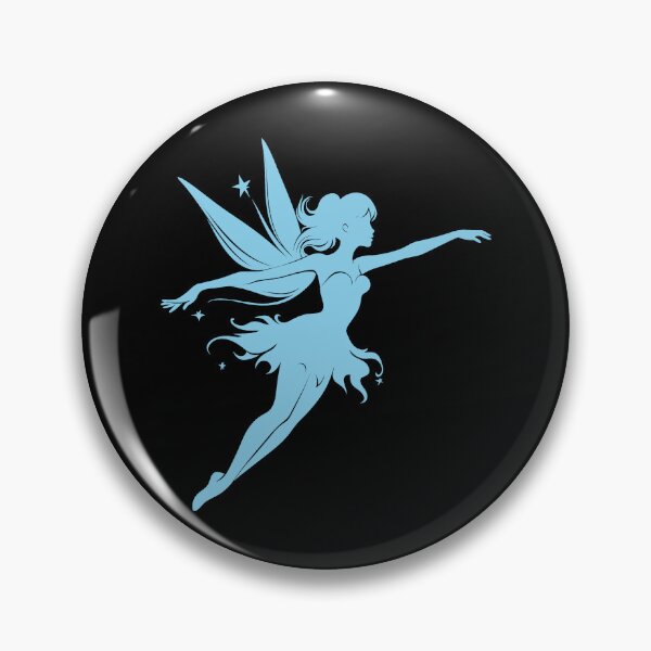 Item preview, Sky Blue Flying Fairy Silhouette Design designed and sold by pattern-archive.