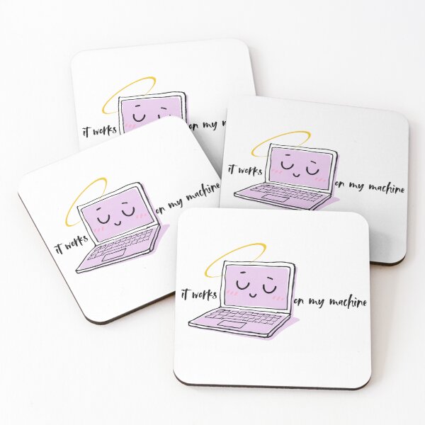 Item preview, It works on my machine : stiker or tshirt for a developer designed and sold by ValeGraficArte.
