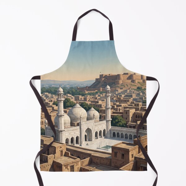 Item preview, Peshawar, Pakistán: Arte de viajes vintage – Fuerte Bala Hissar y Ciudad Vieja designed and sold by Bomax121.