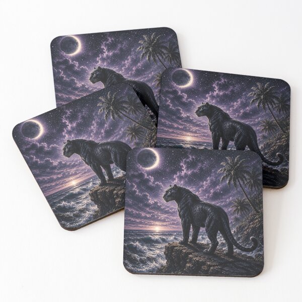 Item preview, Cosmic Black Panther Night designed and sold by A Light Worker.