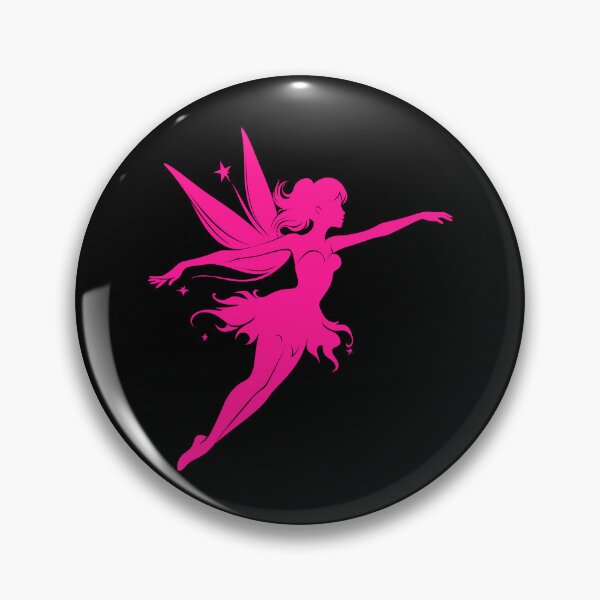 Item preview, Hot Pink Flying Fairy Silhouette Design designed and sold by pattern-archive.